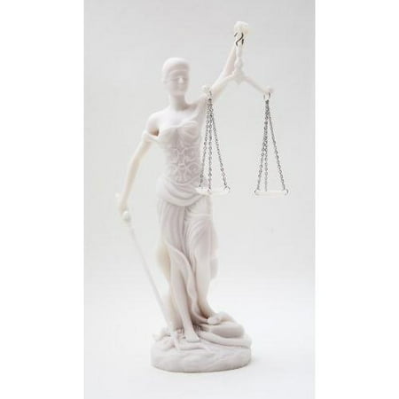 Lady Justice Statue - Desktop Lady Justice Marble Finish Statue Justicia Law Scale