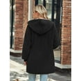 thumbnail image 4 of Abrigo de polar de peluche para mujer, chaqueta con capucha de invierno de gran tamaño con capucha, 4 of 6