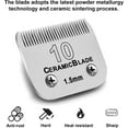 thumbnail image 2 of czcpp-10 Blade Dog Grooming Clipper Replacement Blades Compatible with Andis/Wahl/Oster Dog Clippers,Detachable Ceramic Blade & Stainless Steel Blade,Size-10, 1/16-Inch Cut Length (64315), 2 of 4
