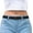 02-black, variant on Women Invisible Belt, Comfortable Adjustable Stretch No Show Belt with Flat Buckle