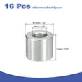 thumbnail image 2 of 16 Pcs Entretoises en Acier Inoxydable 304 1/2 Pouces OD x 1/4 Pouces ID x 7/16 Pouces Longueur(12x6x11mm) Vis Support de Bague Finition Unie Non Filetée Entretoises Rondes en Métal pour Vis M6 Boulons et Tiges, 2 of 2