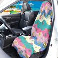 thumbnail image 3 of Uourmeti 1 Pack Car Seat Towel Cover, Terry Cloth Seat Cover Easy Install, Compatible with Van SUV Car Interior Soft Car Seat Cover, 3 of 7
