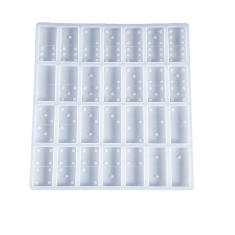 5pc DIY Dominoes Silicone Molds Resin Casting Molds for UV Resin Epoxy Resin Jewelry Making White 218x204x8mm Inner Diameter: 50x24x8mm
