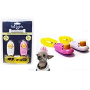 Xtreme Time TL019-2-M1 Tail Lights Pet Training Clickers, White & Pink