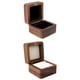 thumbnail image 1 of Caja De Anillo De Madera Maciza De 2 Piezas Para Anillos De Compromiso De Aretes De Boda, 1 of 9