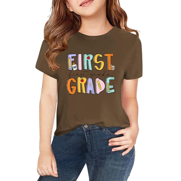 HIPYLO Cute Tops for Teens Girls Tshirts 8-10 Years Old Kids Shirts Cute Shirts for Girls Crop Vest Cute Clothes Girls Clothes Size 12 Toddler Girl