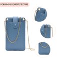 thumbnail image 2 of Bolso de tarjeta para mujer, cadena PI de moda para Bolso de compras de viaje de oficina (azul), 2 of 6