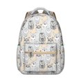 thumbnail image 1 of Big Eyes Owl Pattern Student’s Backpack Wear-Resistant, Waterproof, Adjustable Strap School Bag with Breathable Padding, Multifunctional for Sports, Camping, Travel, and Daily Use, 1 of 6