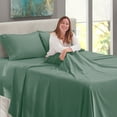 thumbnail image 2 of Clara Clark Split King Sheets For Adjustable Bed, Deep Pocket 5 Piece, Hotel Luxury Ultra Soft Microfiber Bed Sheets Set, Sage Green, 2 of 7