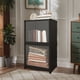 thumbnail image 5 of Armario de Almacenamiento Qazbgdl de 2 Niveles con Puertas Transparentes y Ventanas Esmeriladas | Librería y Armario Moderno para Dormitorio, Salón U Oficina | 71 Cm de Alto X 42 Cm de Ancho X 30 Cm, 5 of 6