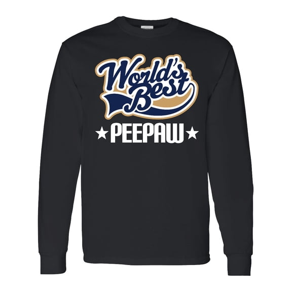 Inktastic Peepaw Grandfather Long Sleeve T-Shirt