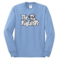 thumbnail image 2 of Wild Bobby,The Pugfather Funny Godfather Movie Logo Pug Parody, Father's Day, Men Long Sleeve Shirt, Light Blue, 3XL, 2 of 3