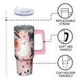 thumbnail image 3 of 30 oz Halloween Ghost Pumpkin Tumbler Insulated Stainless Tumbler, Spooky Bat Coffee Cup Water Bottle, Holiday Gift for Girls, 3 of 5
