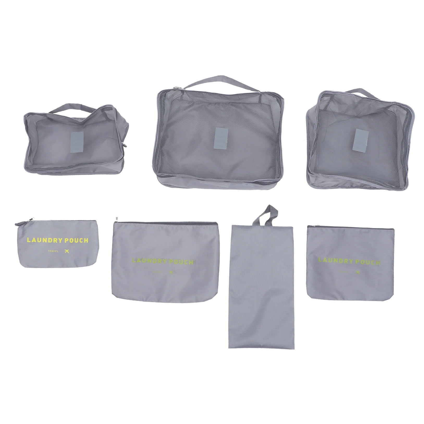 HAMPPLIES 7-Piece Travel Packing Cubes Set, Lightweight Luggage Organizers for Suitcase, Hiking, Vacation, and