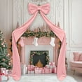 thumbnail image 2 of 75x18 Inch Ribbon Tie Giant Bow Decor, Christmas Tree Topper Christmas Decoration, Big Bows for Room Wall Backdrop, Perfect for Wedding Birthday Party Baby Shower Supplies(Pink-Velvet), 2 of 12