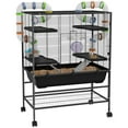 thumbnail image 2 of PawHut Large Hamster Cage Rat Cage on Wheels w/ Storage Shelf, Tubes, 2 of 9