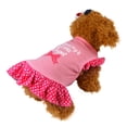 thumbnail image 3 of Pet Dog Dress Dog Clothes Girl Puppy Shirt Yorkie Clothes Cute Doggie Dress Pet Apparel for Small Dogs and Cats (Pink Angel, M), 3 of 4