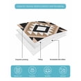thumbnail image 5 of Black Khaki Boho Twin Size Down Alternative Comforter, Lightweight Comforter Quilt Bedding Set with Pillow Shams Aztec Southwest Ethnic Geometric Art All Seasons Bed Comforter Duvet Insert 68"x86", 5 of 7