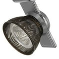 thumbnail image 4 of Benjara BM223684 12W Integrated LED Metal Track Fixture with Mesh Head, Silver & Bronze, 4 of 5