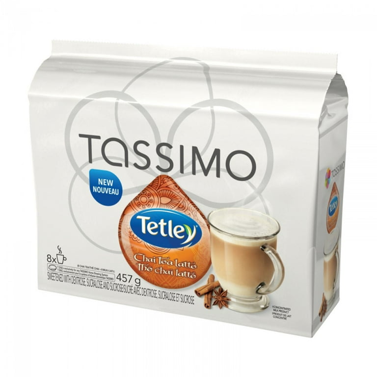 Tetley Chai Tea Latte T Discs for Tassimo Hot Beverage System 8