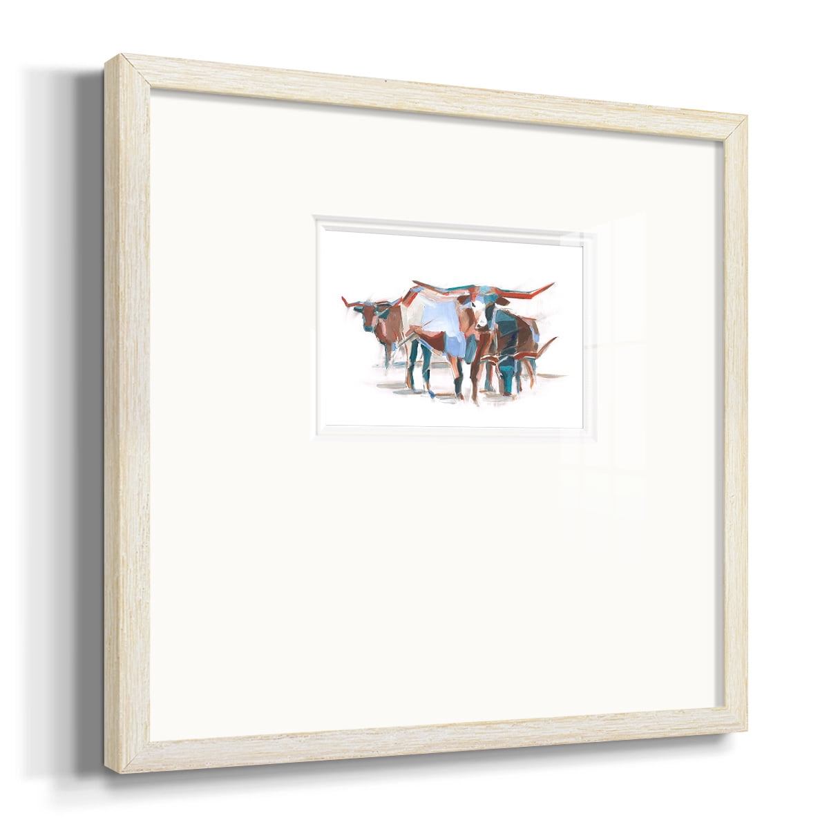 Modern Longhorns IIPremium Framed Print