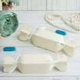 thumbnail image 6 of Efavormart 25 Pack Candy Shape Ivory Party Favor Boxes with Satin Ribbons Card Stock Gift Boxes, 6 of 7