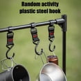 thumbnail image 6 of Portable Folding Aluminum Alloy Tableside Hanging Rack with Lamp Holder and Multi-layer Storage for Outdoor Barbecue and Camping, 6 of 6