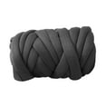 thumbnail image 5 of Chunky Yarn Arm Knit Yarn Jumbo Tubular Yarn Hand Knit Knitting 250G Washable Soft Bulky Yarn for Macrame Rug Making Weaving Sweaters Hats Deep Gray, 5 of 8
