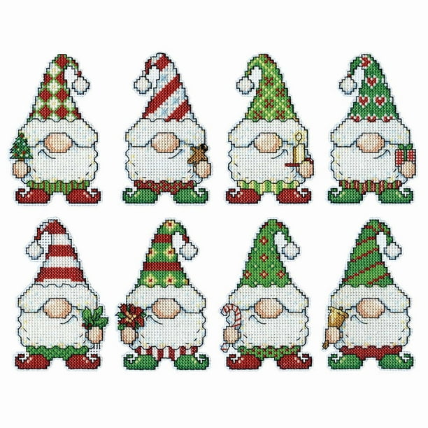 Design Works™ Gnome Ornaments Counted Cross-Stitch Kit - Walmart.com - Walmart.com