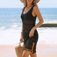 thumbnail image 6 of Women's Casual Sleeveless Swim Cover Up in Solid Color Featuring Round Neck Design for Summer, 6 of 7