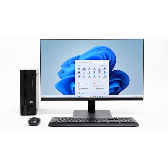 Gateway Desktop Computer & 27" QHD Monitor Bundle | Intel i5 Processor | 16GB RAM | 512GB SSD | Wireless Mouse & Keyboard Included