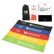 INMAKER Resistance Workout Bands with Instruction eBook, Videos, Manual and Carry Bags, Exercise Bands for Legs and Butt, Set of 5 Funda(Rec for Beginner)