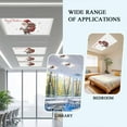 thumbnail image 6 of 3 Pack Merry Christmas Fluorescent Light Covers for Ceiling Lights Gnome Carrying Presents Snowflake White Magnetic Ceiling Light Covers Overhead Light Filters for Office Classroom Home, 6 of 9