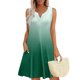 thumbnail image 1 of Vestido Corto para las Mujeres de Verano, la Impresión de la Moda de Bolsillo Botón sin Mangas Cuello en V para Casual Y Diario, 1 of 8