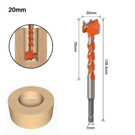

Dheera Woodworking Hole Opener Milling Cutter Alloy Thread Hexagon Handle Wind(20mm)