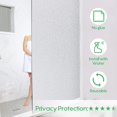 thumbnail image 4 of (30 cm x 1 m, puro) Película de privacidad para ventana de vidrio esmerilado Protector solar Película para ventana teñida para el hogar, adherencia estática Removible Frosted Baño Puerta Ventana Cober, 4 of 5