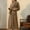 Brown, variant on Lilgiuy Womens Solid Bandage Robe Bathrobe Gown Pajamas Long Sleepwear Pocket Waistband+Belts Gifts Your Friends or Family
