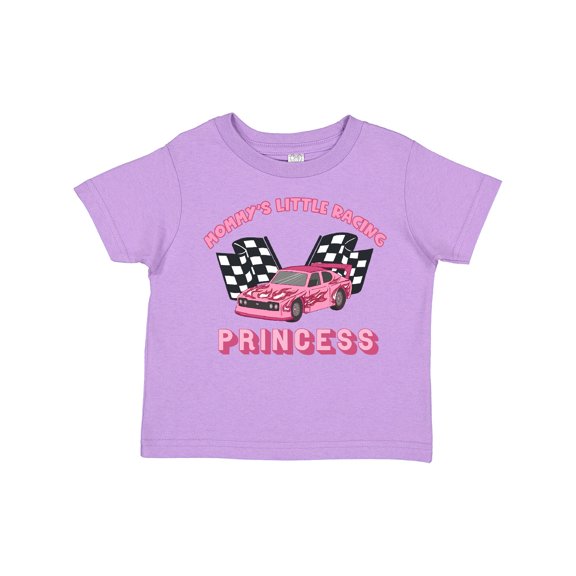 Inktastic Mommy's Racing Princess Pink Race Car Boys or Girls Toddler T-Shirt