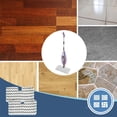 thumbnail image 1 of Paños reutilizables de microfibra para trapeador con tiras de fregado para pisos de madera, baldosas y vinilo, 32x19 cm, blancos, lavables, juego de 2, 1 of 7