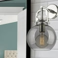 thumbnail image 3 of Innovations Lighting  Newton Sphere - 1 Light 8" Wall-Mounted Sconce Polished Nickel/Seedy, 3 of 5