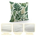 thumbnail image 4 of COMIO Green Tropical Palm Leaves Throw Pillow Covers Tropical Leaves Decoration Leaves Throw Pillow Covers for Sofa Couch Home Decoration, 4 of 5