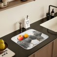 thumbnail image 5 of Yayeee Dish Drying Mat for Kitchen Counter 16" x 18" Microfiber Super Absorbent Coffee Decorative Pad, Gray Hexagons, 5 of 9