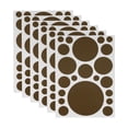 thumbnail image 2 of Unique Bargains 6 Pcs Mall Large Round Dots Gift stickers  Brown, 2 of 5