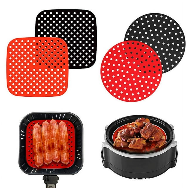 Cross Border New Airware Reutilizable Freidora de aire Forrado Cuadrado Silicona Freidora de aire Pad Accesorios Cuadrado