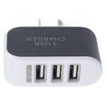 thumbnail image 1 of PENGX Universal Candy Color 3 USB Multi-Port Wall Charger US Plug Wall Adapter Cube Block AC 110-220V 5V, 1 of 9