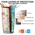 thumbnail image 7 of 20 Oz Pitbull Dog and Flower Floral Coffee Tumbler Double Wall Insulated Stainless Steel Water Bottle | Metal Reusable Thermoses Flask with Cup Cap | Leak & Sweat Proof with Anti-Dust Lid, 7 of 7