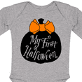 thumbnail image 4 of Inktastic My 1st Halloween with Pumpkin and Orange Bow Boys or Girls Long Sleeve Baby Bodysuit, 4 of 5