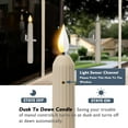 thumbnail image 4 of WHEANG Multi Piece Window Candles With Sensors Dusk To Dawn Striped Candle Holders With Suction Cups Roman Pillar Battery Powered Flameless LED Taper Candles, 4 of 5