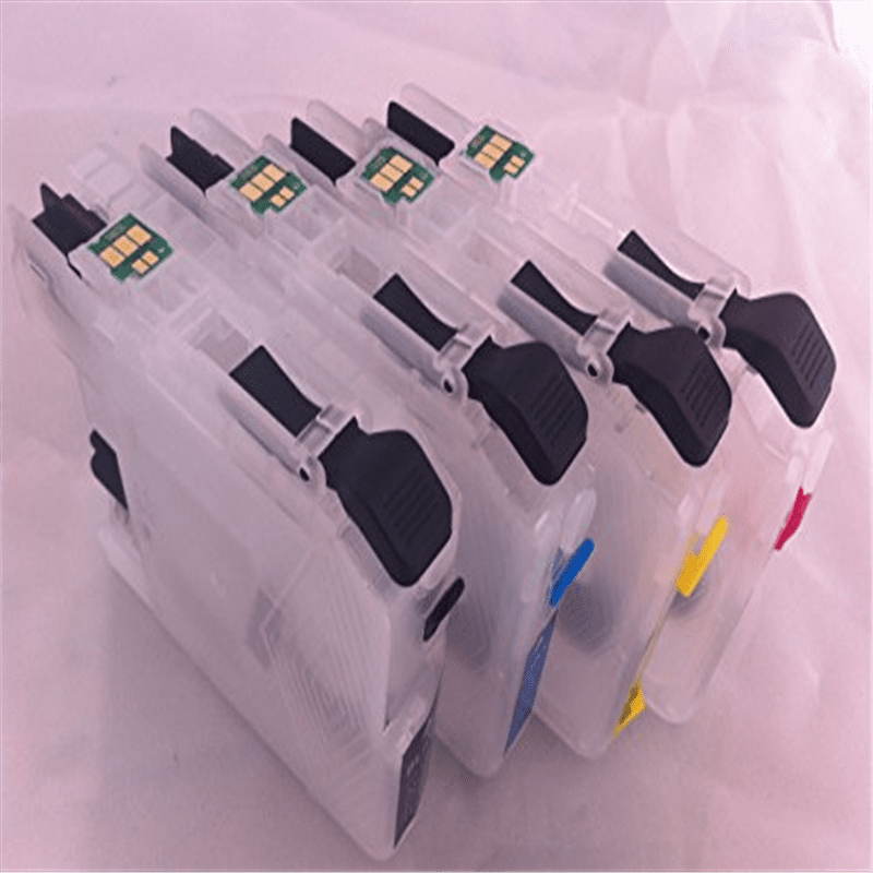 For Brother LC103 Refillable Ink Cartridges – 4-Pack (Black, Cyan, Magenta, Yellow) For MFC-J475DW, J650DW, More