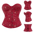 thumbnail image 2 of UPPADA Floral Corset Clearance,Strapless Corset Tops for Women Corset Cute Bustier Bodyshaper Top Overbust Corset Plus Size Waist Training Corsets Overbust Shapewear Outfit, 2 of 8
